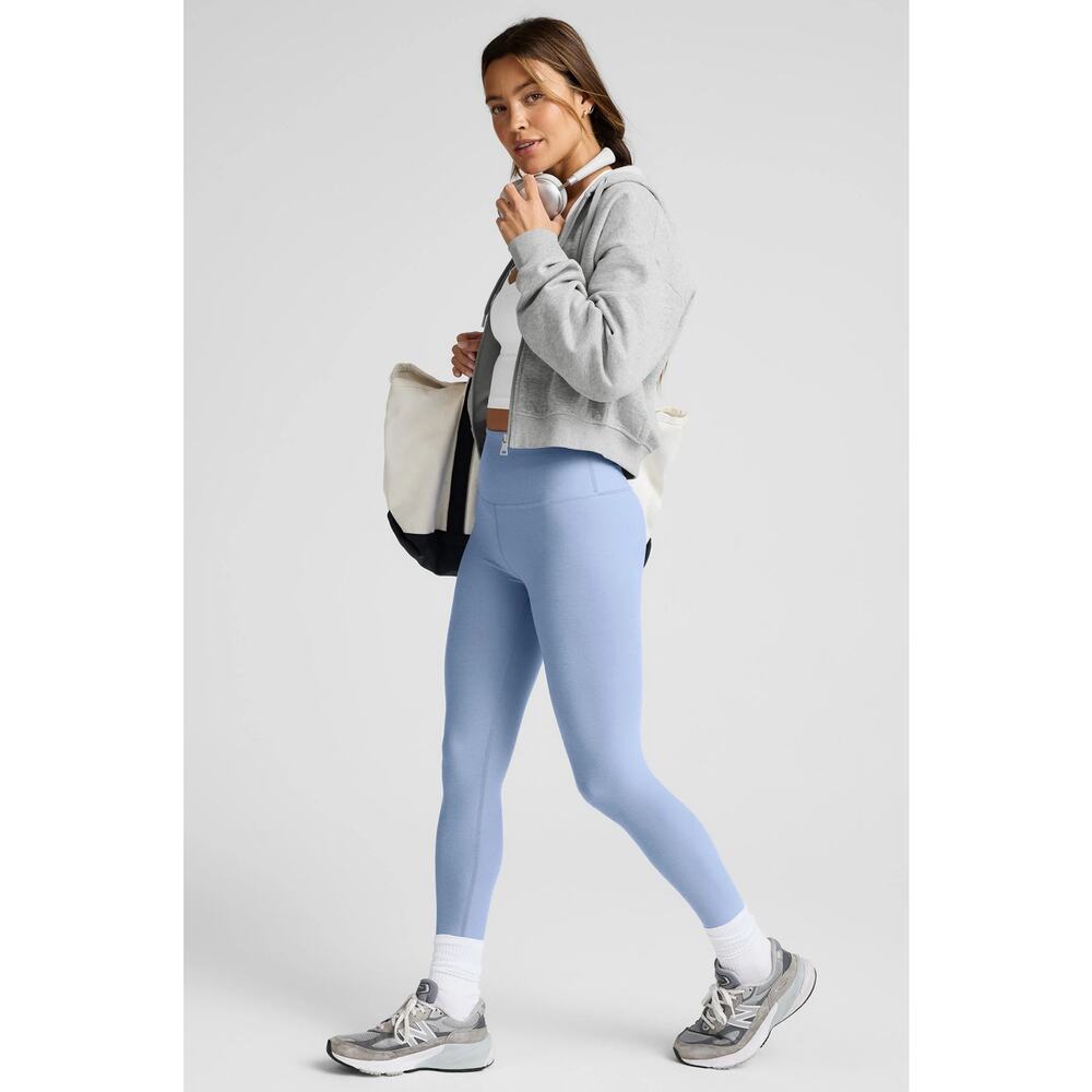 Beyond Yoga Spacedye Midi Leggings NWT S Periwinkle Blue High Waisted Ultra Soft